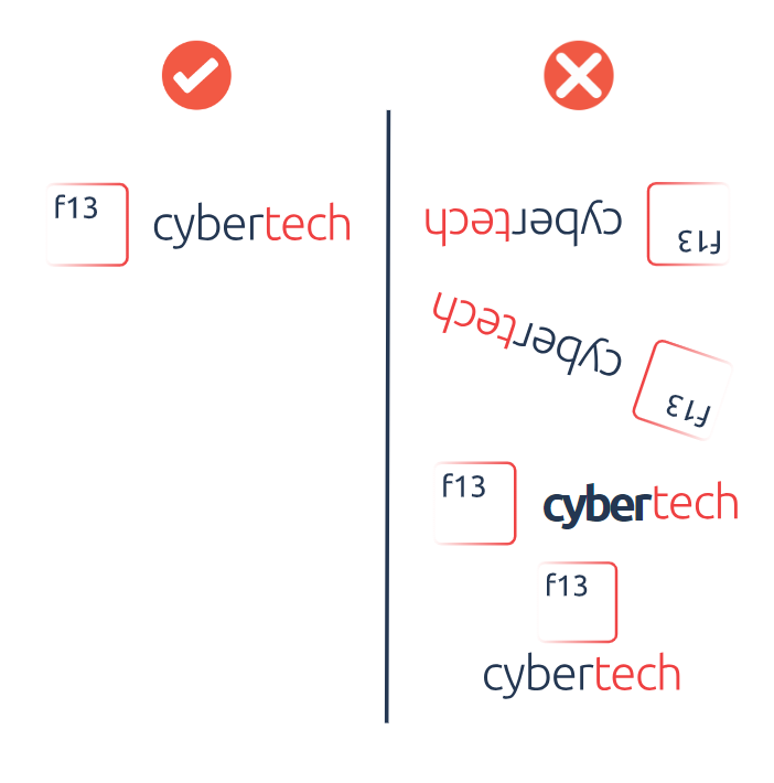 Nepovolene modifikace logotypu